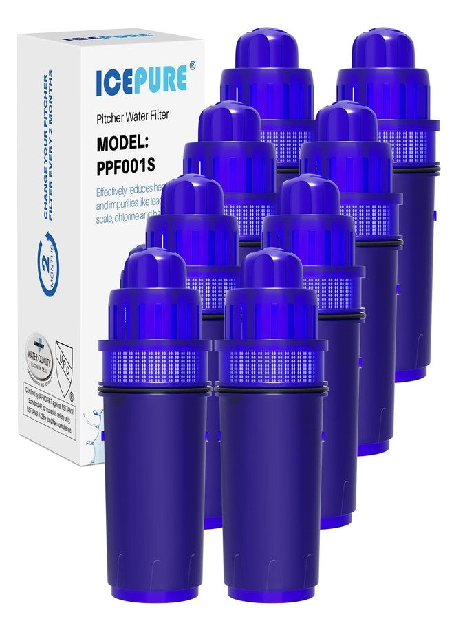ICEPURE Pitcher Water Filter, Compatible with All PUR® Pitchers & Dispensers Filtration Systems, Replacement for PUR CRF950Z, PPF900Z, PPF951K, PPT700W, PPT711W, CR-1100C, CR1100CV, 8 Pack - Image 1